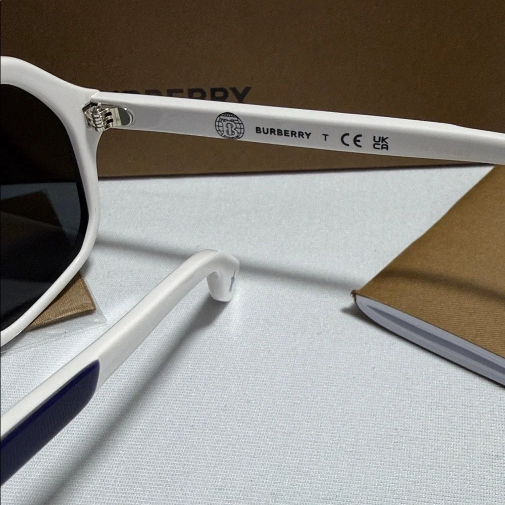 Burberry Navy & White Kid’s Sport Sunglasses